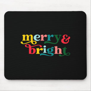 Merry And Bright Modern Christmas Womens  Mouse Pad