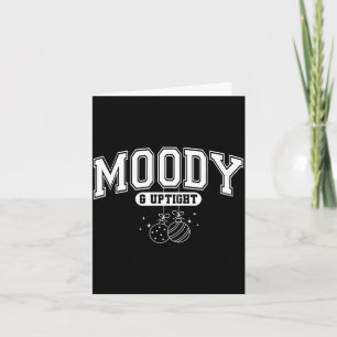 Merry And Bright Moody And Uptight Christmas Coupl Card