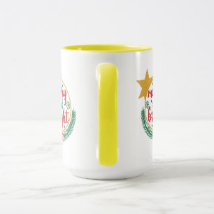 merry and bright mug