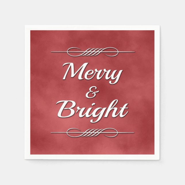 Merry and Bright Napkin (Front)