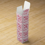 Merry and Bright Other Merry Christmas Sayings Red Wine Box<br><div class="desc">Fun,  festive and decorative design with 7 of your favourite Christmas sayings in customisable red typography</div>