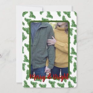 Merry and Bright Photo Christmas Card