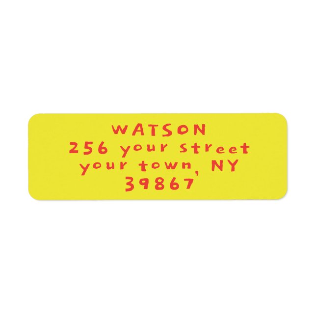 Merry and Bright return address Label (Front)