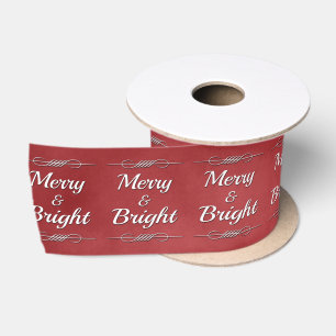 Merry and Bright Satin Ribbon