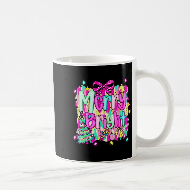 Merry And Bright Shirt Cute Christmas Holiday Men  Coffee Mug (Right)