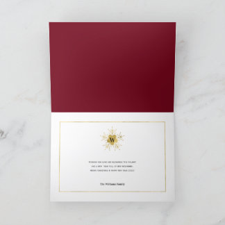 Merry and Bright, Simple Modern Christmas photo Ho Holiday Card