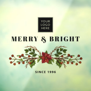 Merry and Bright Since Business Logo