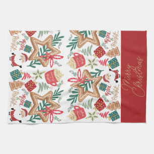 Merry and Bright Tea Towel