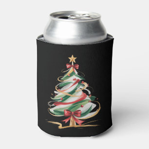 Merry and Bright Trees Christmas Holiday Winter Can Cooler