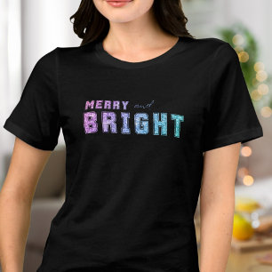 Merry and Bright Unicorn Colours Tri-Blend Shirt