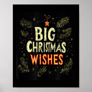 Merry And Bright With Big Christmas Wishes Costume Poster