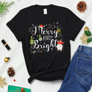 Merry and Bright, Women's Christmas Shirt, Merry T-Shirt