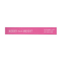 Merry and Bright Wraparound Holiday Labels