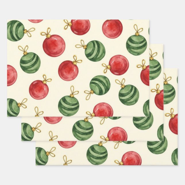 Merry and Bright Wrapping Paper Sheet (Set)