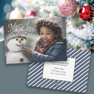 Merry and Bright Your Holiday Photo Card