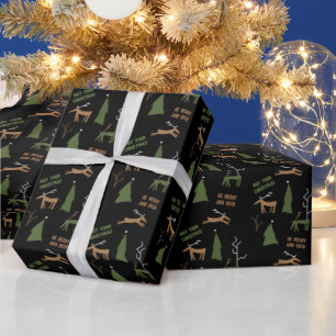 MERRY AND DEER CHRISTMAS WRAPPING PAPER