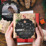 Merry And Married Black White Happy Holidays Photo Favour Tags<br><div class="desc">Merry And Married Black White Happy Holidays Photo Favour Tags.  Give a personal touch to holiday gifts with these cute favour tags. customise them by changing the photo and the name of the newly weds.
For any further customisation ,  feel free to contact me at mypaperlove2021@gmail.com</div>