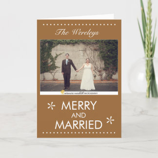 Merry and Married Christmas Card
