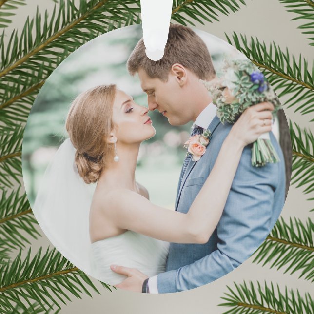 Merry and Married | Newlyweds First Christmas Ornament (Creator Uploaded)