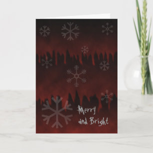 Merry and Not So Bright Goth Holiday Card