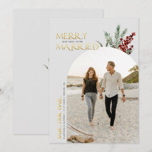 Merry And Soon To Be Married Christmas   Save The  Date