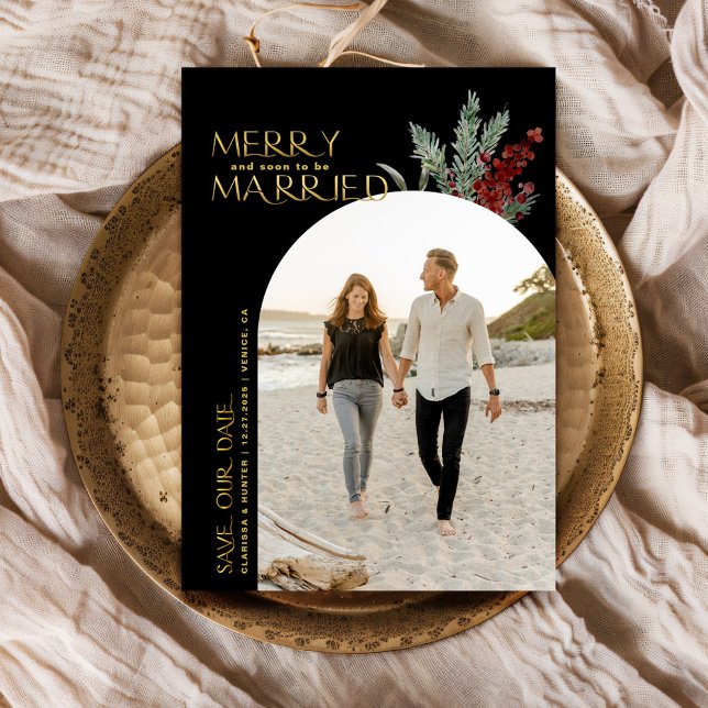 Merry And Soon To Be Married Christmas  Save The Date (Creator Uploaded)