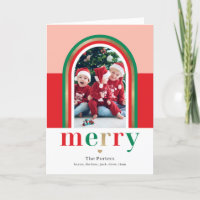 Merry Arch Christmas Photo Card
