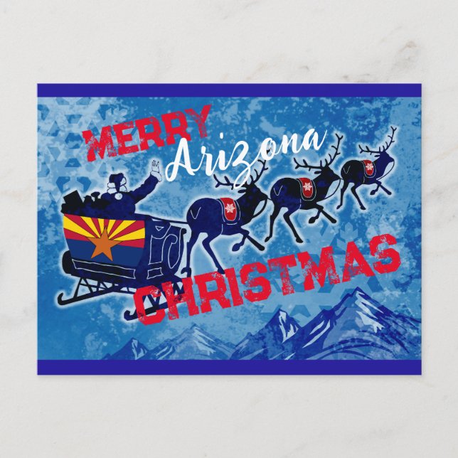 Merry Arizona Christmas postcard (Front)
