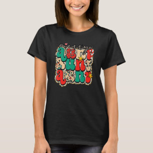 Merry Aunt Leopard Family Christmas Pajamas Holida T-Shirt