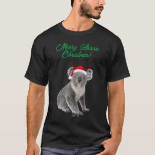 Merry Aussie Christmas Koala bear  T-Shirt