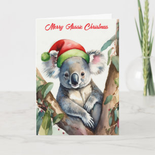 Merry Aussie Christmas Koala Card