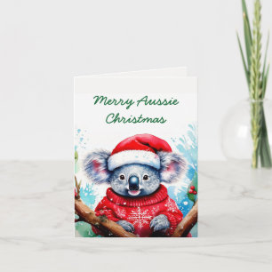 Merry Aussie Christmas Koala  Card