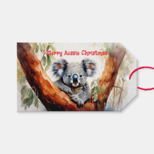Merry Aussie Christmas Koala Gift Tags