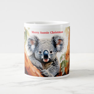 Merry Aussie Christmas Koala Large Coffee Mug