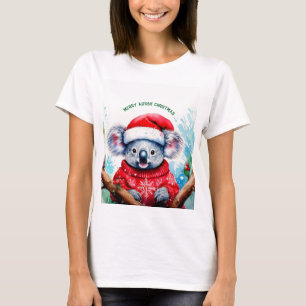 Merry Aussie Christmas Koala  T-Shirt