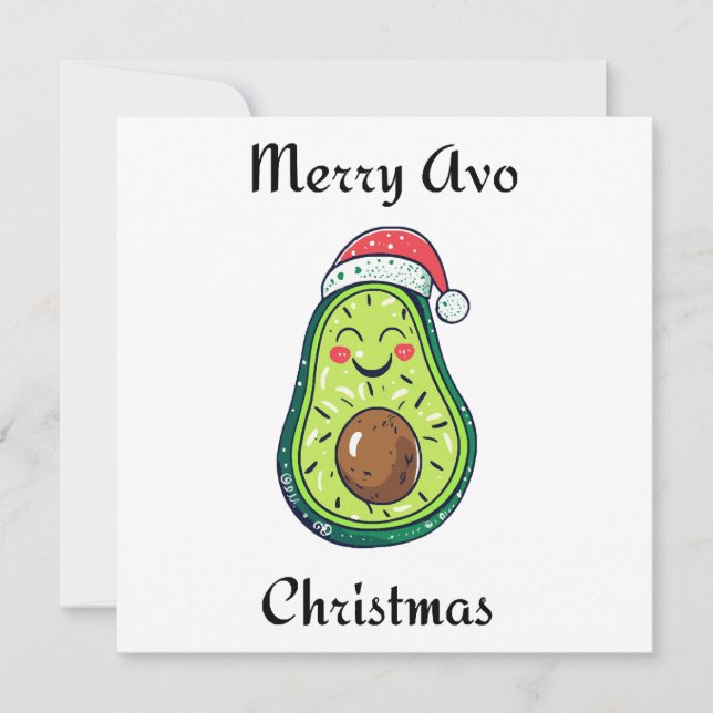 Merry Avo Christmas  Invitation (Front)
