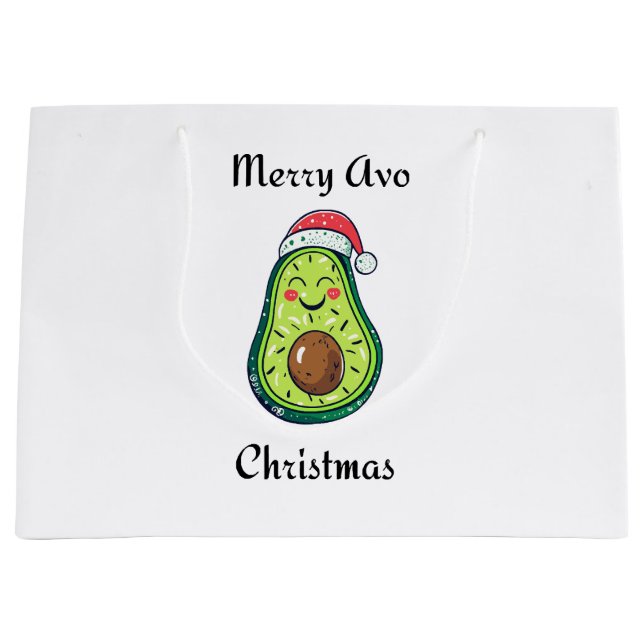 Merry Avo Christmas  Large Gift Bag (Front)