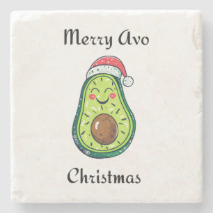 Merry Avo Christmas  Stone Coaster