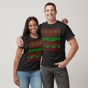 Merry Barbados Barbadian Christmas Gift  T-Shirt