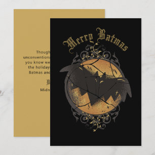 Merry Batmas Bat Christmas Holiday Card