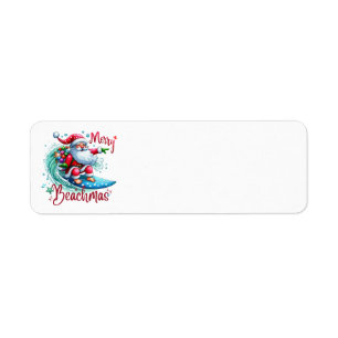 Merry Beachmas Address Labels