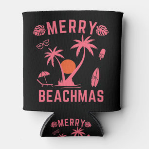 Merry Beachmas Christmas In July Can Cooler