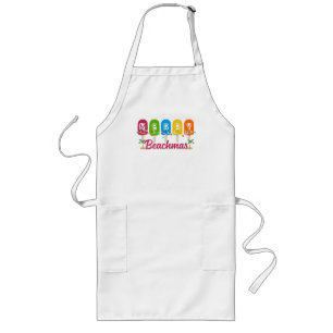 Merry Beachmas Christmas In July Long Apron