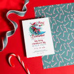 Merry Beachmas Christmas In July Party Invitation<br><div class="desc">Merry Beachmas for Very Merry Christmas in July party invitation featuring surfing Santa and red typography.</div>