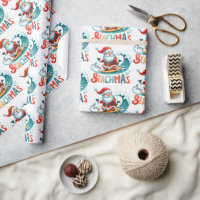 Merry Beachmas Christmas In July Retro Design