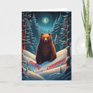MERRY BEAR CHRISTMAS CARD FOR ANYONE
