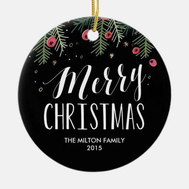 Merry Berry Collection Ceramic Ornament (Front)