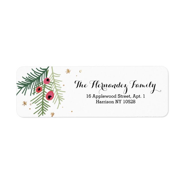 Merry Berry Collection Return Address Label (Front)