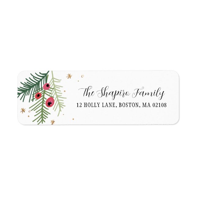 Merry Berry Collection Return Address Label (Front)