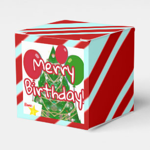 Merry Birthday Favour Box